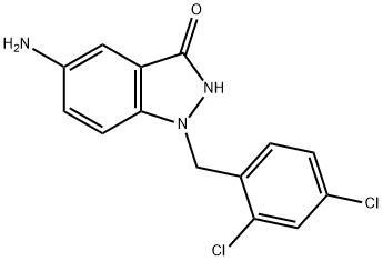 5-氨基-1-(2,4-二氯苄基)-1H-吲唑-3-醇, 197584-44-4, 结构式