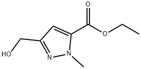 3-(羟甲基)-1-甲基-1H-吡唑-5-羧酸乙酯, 199480-28-9, 结构式