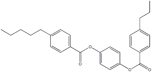 4-戊基苯甲酸 4-[(4-丙基苯甲酰基)氧基]苯基酯,199540-45-9,结构式
