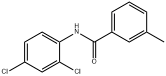 N-(2,4-ジクロロフェニル)-3-メチルベンズアミド 化学構造式