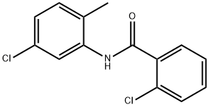 2-クロロ-N-(5-クロロ-2-メチルフェニル)ベンズアミド 化学構造式