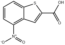 4-nitrobenzo[b]thiophene-2-carboxylic acid Struktur