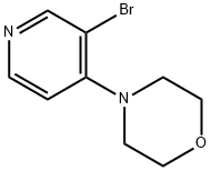 4-(3-ブロモピリジン-4-イル)モルホリン 化学構造式