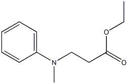 N-甲基-N-[2-(乙氧羰基)乙基]苯胺, 2003-76-1, 结构式