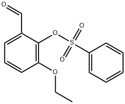 3-Ethoxy-2-[(phenylsulfonyl)oxy]benzaldehyde, 20041-60-5, 结构式