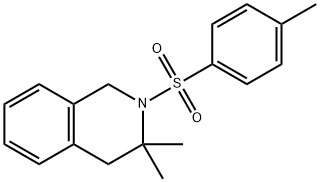 3,3-二甲基-2-甲苯磺酰-1,2,3,4-四氢异喹啉 结构式