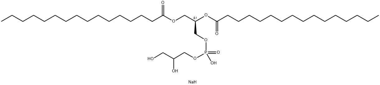 1,2-DIMYRISTOYL-SN-GLYCERO-3-PHOSPHATIDYL-RAC-GLYCEROL, NA SALT Struktur