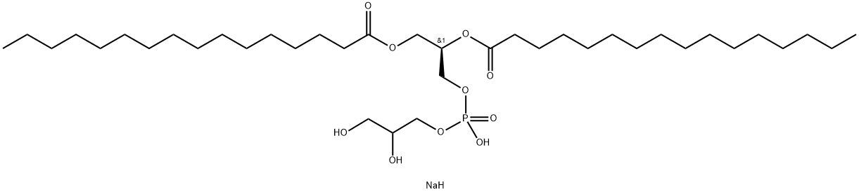 1,2-DIMYRISTOYL-SN-GLYCERO-3-PHOSPHATIDYL-RAC-GLYCEROL, NA SALT Structure