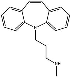 (3-MethylaMinopropyl)-5H-dibenz[b,f]azepine 结构式