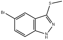 5-溴-3-(甲巯基)-1氢-吲唑 结构式