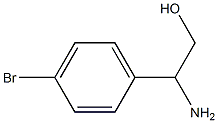2-アミノ-2-(4-ブロモフェニル)エタン-1-オール 化学構造式
