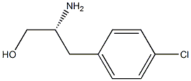 (S)-2-アミノ-3-(4-クロロフェニル)プロパン-1-オール 化学構造式
