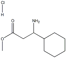 Methyl 3-aMino-3-cyclohexylpropanoate hydrochloride Structure