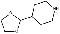 4-(1,3-二氧戊环-2-基)哌啶, 202062-80-4, 结构式