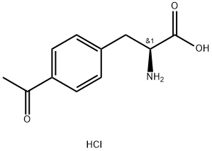 3-(4-acetylphenyl)-2-aminopropanoic acid hydrochloride Structure