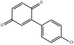 2-(4-Chlorophenyl)cyclohexa-2,5-diene-1,4-dione Struktur