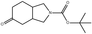 5-氧代-八氢-1H-异吲哚-2-羧酸叔丁酯 结构式