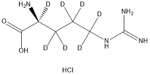 L-Arginine D7 Hydrochloride Struktur