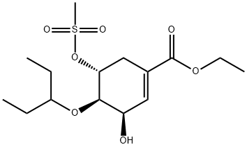 (3R,4R,5R)-4-(1-Ethylpropoxy)-3-hydroxy-5-[(Methylsulfonyl)oxy]-1-cyclohexene-1-carboxylic Acid Ethyl Ester