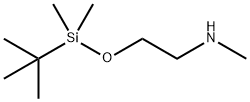N-[2-(TERT-ブチルジメチルシリルオキシ)エチル]メチルアミン 化学構造式