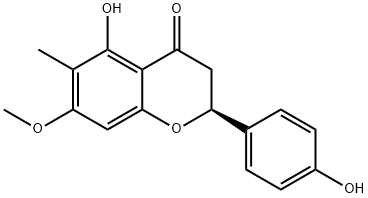 5,4'-二羟基-6-甲基-7-甲氧基黄烷酮,206560-99-8,结构式