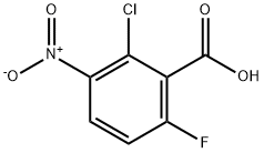 2-Chloro-6-fluoro-3-nitro-benzoic acid Struktur
