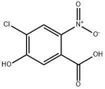 4-氯-5-羟基-2-硝基苯甲酸 结构式