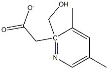 (3,5-二甲基吡啶-2-基)醋酸甲酯, 206990-64-9, 结构式