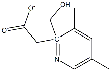 (3,5-DiMethylpyridin-2-yl)Methyl acetate Struktur