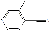 3-甲基-4-氰基吡啶 结构式