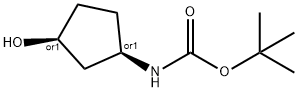 Carbamic acid, [(1R,3S)-3-hydroxycyclopentyl]-, 1,1-dimethylethyl ester, rel-|顺-3-羟基环戊基]氨基甲酸叔丁酯