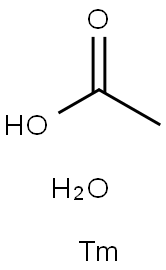 乙酸铥(III) 水合物, 207738-11-2, 结构式