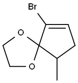 6-BroMo-9-Methyl-1,4-dioxaspiro[4.4]non-6-ene Struktur