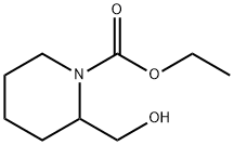 2-HydroxyMethyl-piperidine-1-carboxylic acid ethyl ester Struktur
