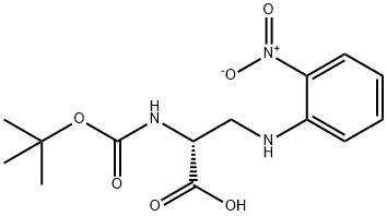 (2R)-2-[(tert-Butoxy)carbonylaMino]-3-[(2-nitrophenyl)aMino]propanoic acid Struktur