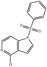 1-(Phenylsulfonyl)-4-chloro-5-azaindole Struktur