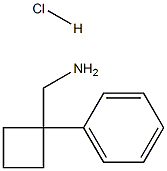 (1-Phenylcyclobutyl)MethylaMine HCl 化学構造式