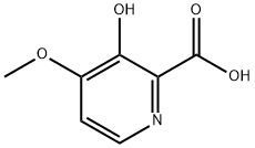 3-ヒドロキシ-4-メトキシ-2-ピリジンカルボン酸 化学構造式