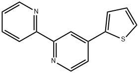 4-(2-噻吩基)-2,2'-联吡啶 结构式