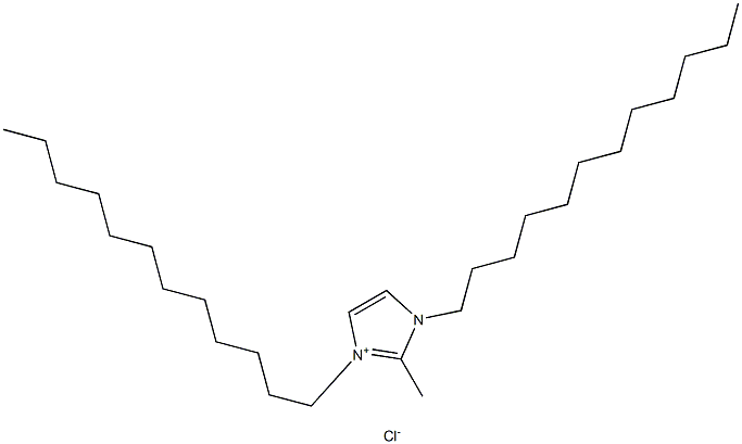 1,3-双十二烷基-2-甲基咪唑氯盐, 21054-71-7, 结构式