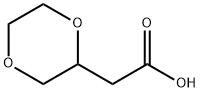 1,4-Dioxane-2-acetic acid Struktur