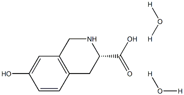 (3S)-1,2,3,4-四氢-7-羟基-3-异喹啉甲酸二水合物, 210709-23-2, 结构式