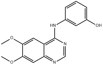 Phenol, 3-[(6,7-diMethoxy-4-quinazolinyl)aMino]- Struktur