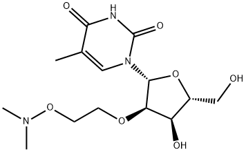 2'-O-[2-[(二甲基氨基)氧基]乙基]-5-甲基尿苷 结构式