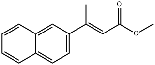 2-Butenoic acid, 3-(2-naphthalenyl)-, Methyl ester, (2E)- Structure