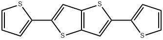 2,5-ジ(2-チエニル)チエノ[3,2-b]チオフェン 化学構造式