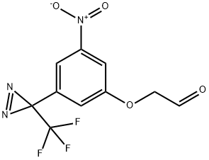 [3-Nitro-5-[3-(trifluoromethyl)-3H-diazirin-3-yl]phenoxy]acetaldehyde Structure
