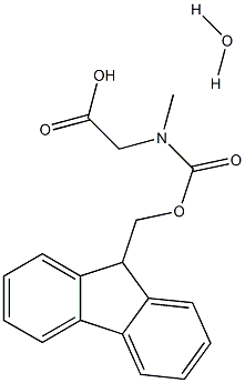 FMOC-肌氨酸水合物, 212651-47-3, 结构式