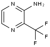 2-氨基-三氟甲基吡嗪 结构式