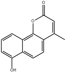7-羟基-4-甲基-2H-萘并(1,2-B)吡喃-2-酮, 21353-16-2, 结构式